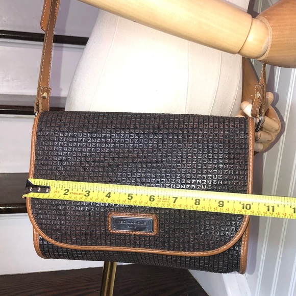 TED LAPIDUS Paris Monogram Leather PVC Crossbody Strap Shoulder Bag RARE HTF - Picture 15 of 17